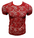 Knobs SF Lace Tee - Red