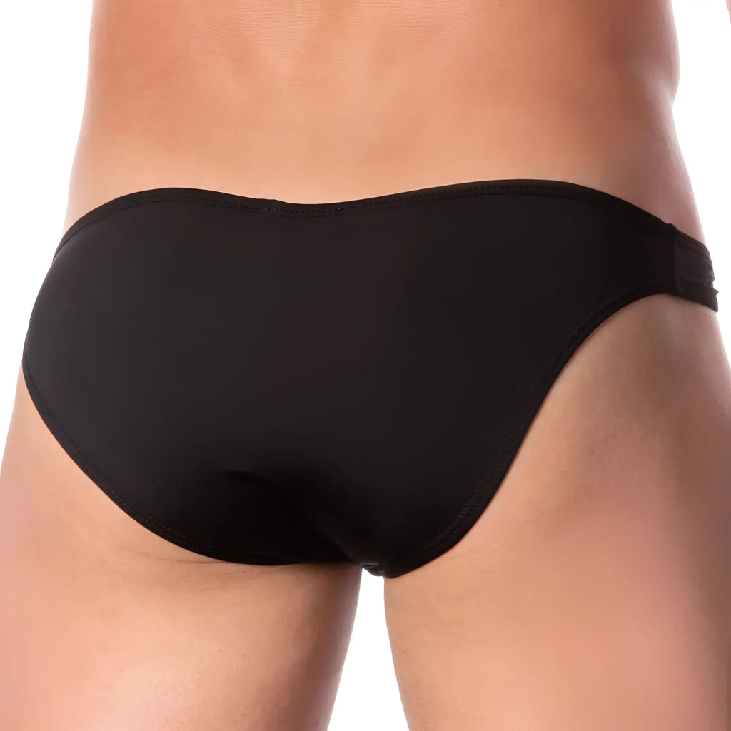 Black kyle kli027 bikini briefs with a smooth form-fitting design and elastic waistband for comfortable wear