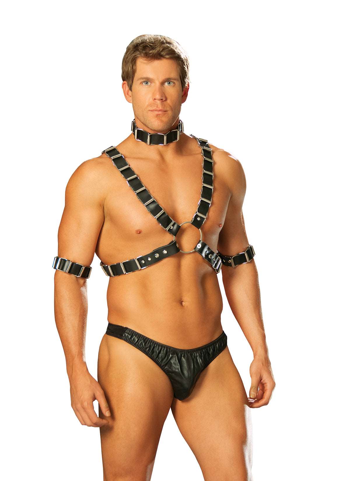 4 Pc Men's Set Harness & Collar - DealByEthan.gay