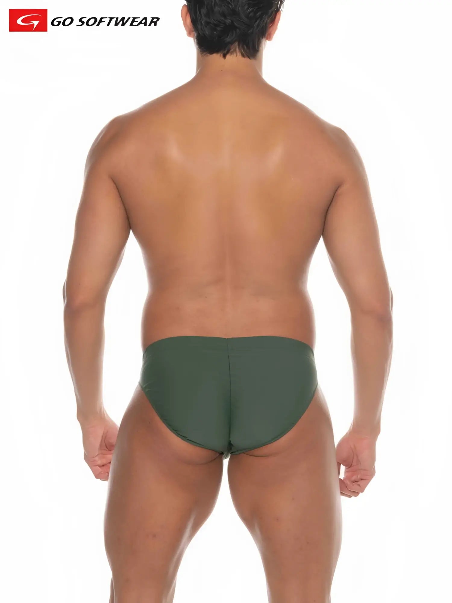 Olive green go softwear la palma buns bikini swim softwear swim trunks designed for comfort and style