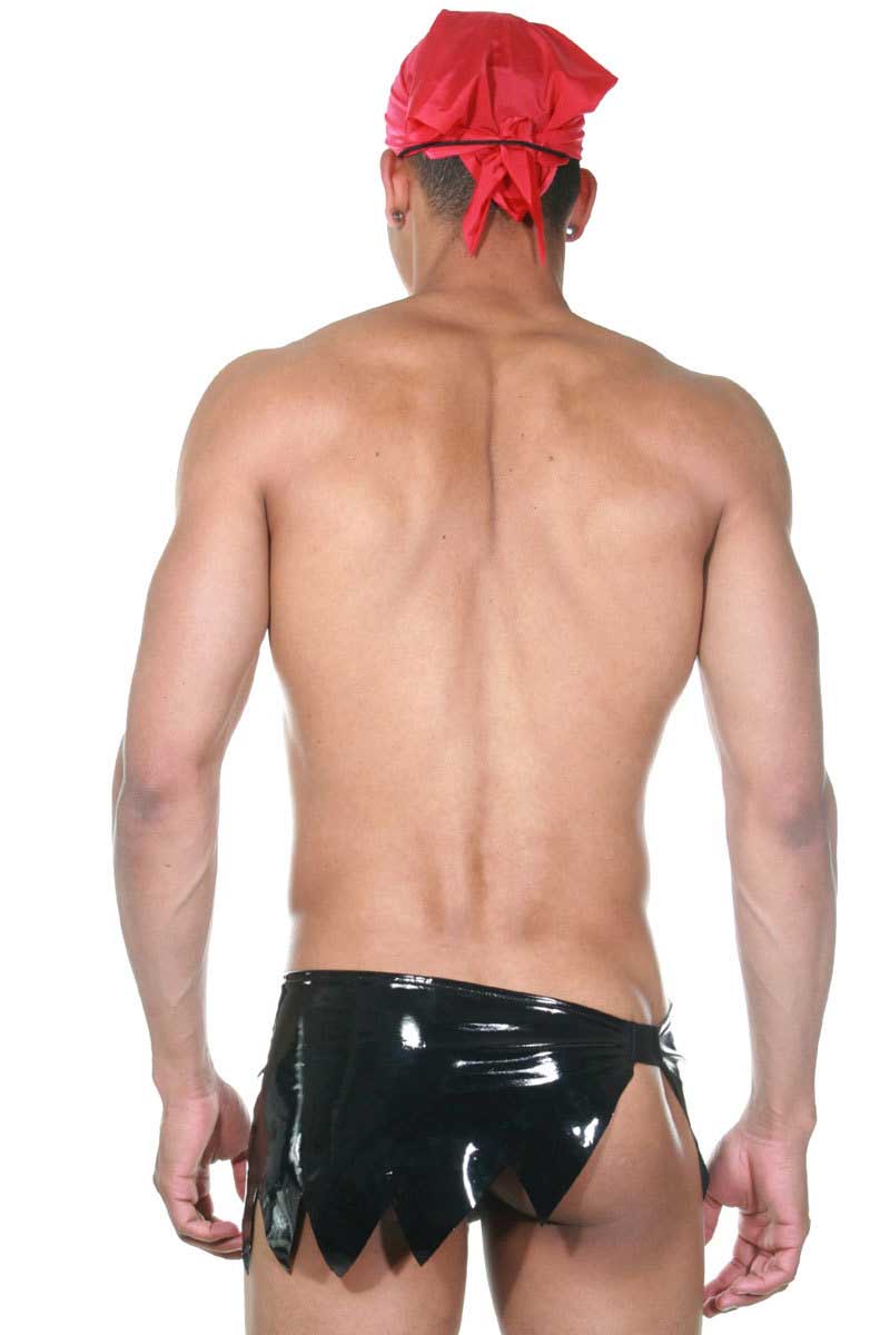 Disfraz de pirata para juego de rol LaBlinque, color negro y rojo, talla L, LB-15301
