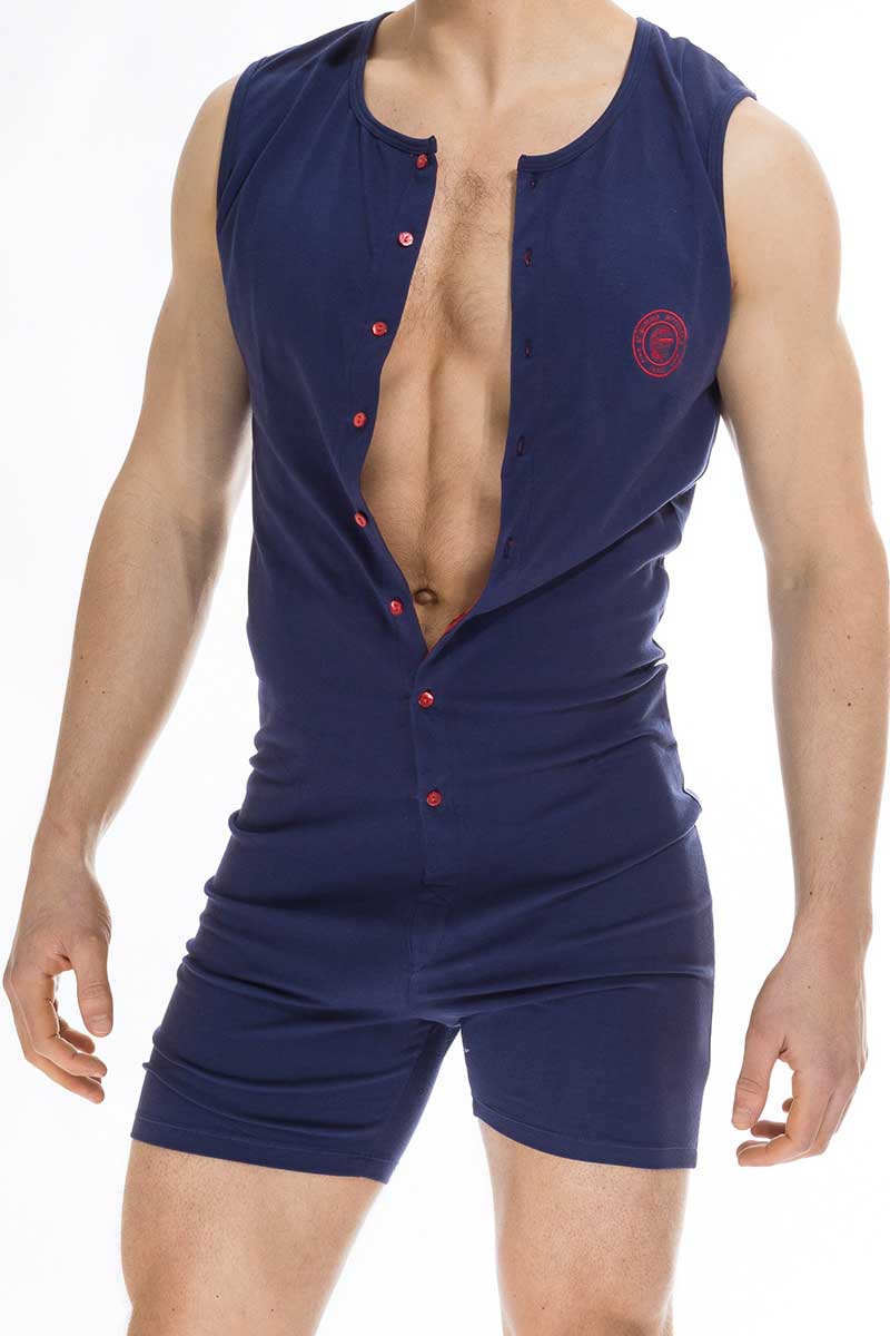 L'Homme Invisible Hypnos Onesie Bodysuit Navy HW137-HYP-049 Size XL