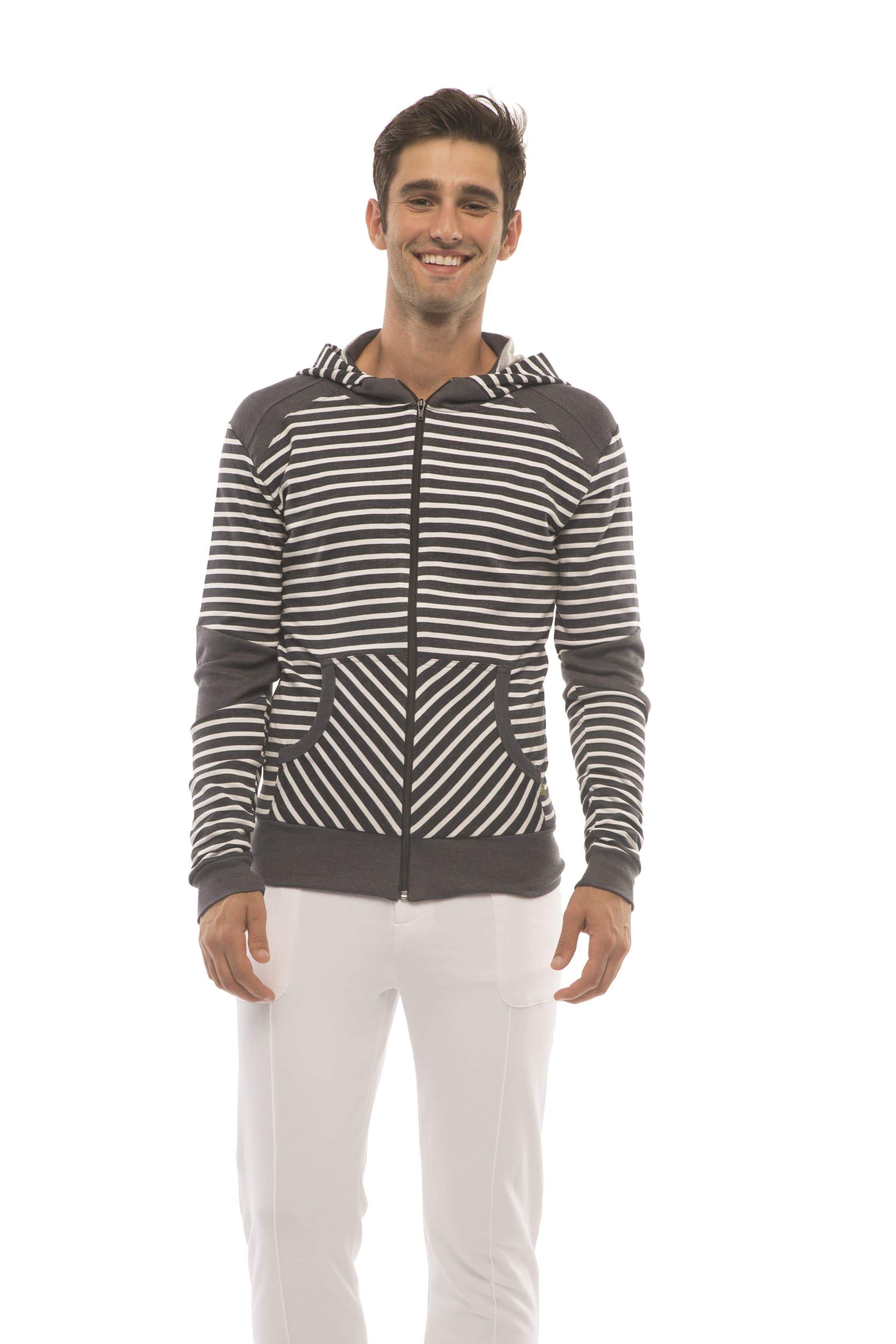 **Limitierte Auflage** Figurbetonter Crossover-Yoga-Track-Performance-Fleece-Hoodie (Anthrazit)