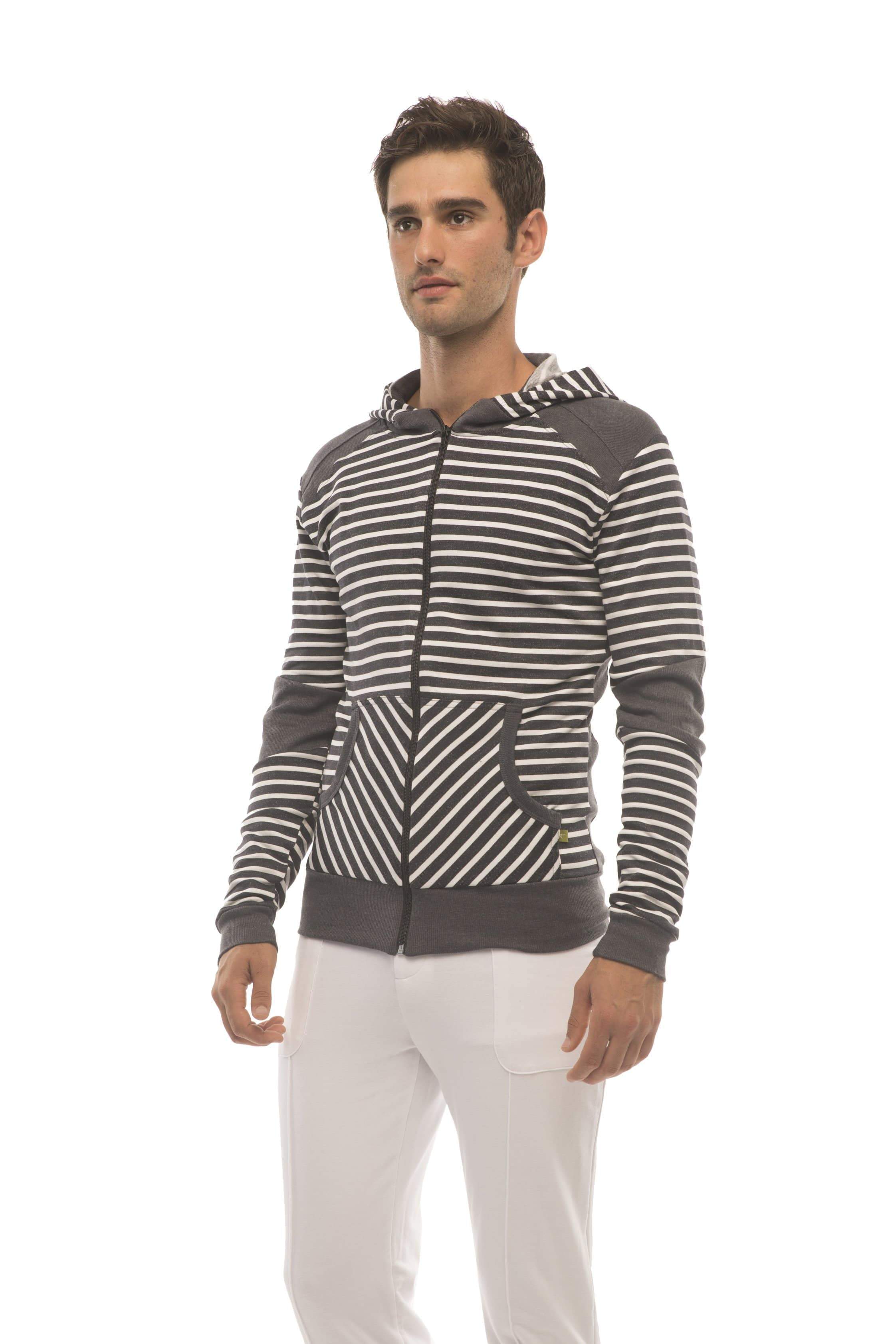 **Limitierte Auflage** Figurbetonter Crossover-Yoga-Track-Performance-Fleece-Hoodie (Anthrazit)