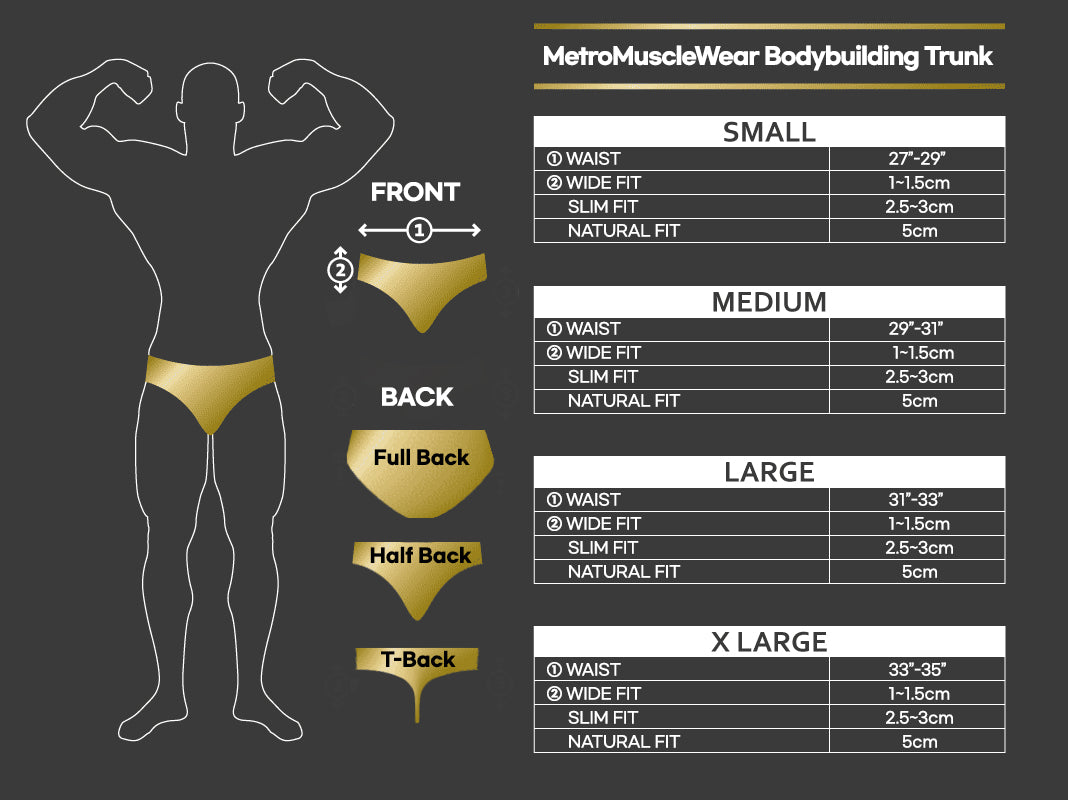 MetroMaleWear PosingWear Royal Shower Posing Suit