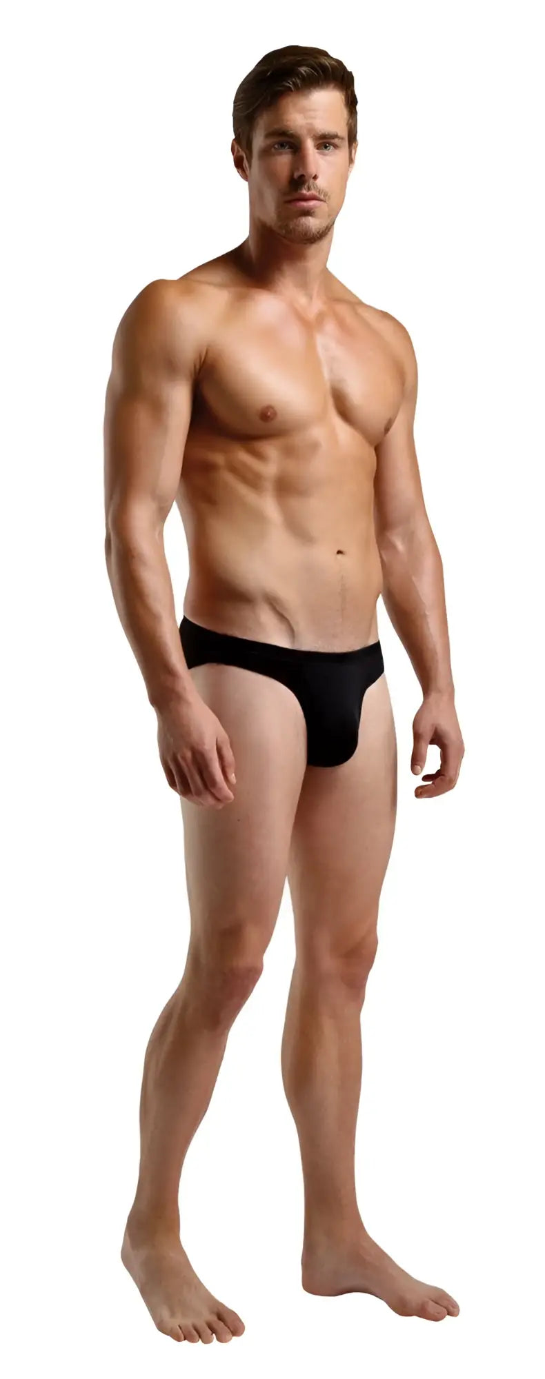 Black silk Magic Silk 6606 briefs featuring a smooth, comfortable fit perfect for everyday wear