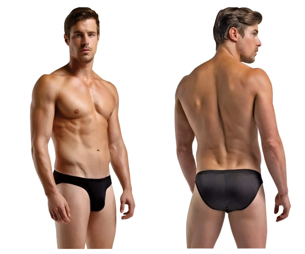 Magic silk 6606 black silk briefs with a smooth, form-fitting design for comfortable everyday wear
