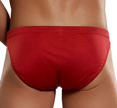 Braguita de bikini de punto de seda Magic Silk, color rojo, talla S 6606