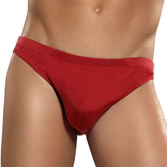 Braguita de bikini de punto de seda Magic Silk, color rojo, talla S 6606