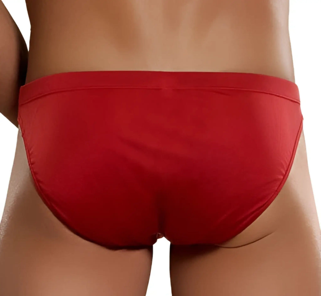 Magic silk silk knit bikini brief underwear red 6606 size s made of smooth stretchy fabric with a snug fit
