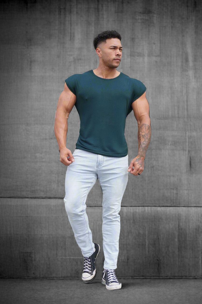 Jed North Evolve Men's Cap Sleeve T-Shirt 2.0 - Forest Green