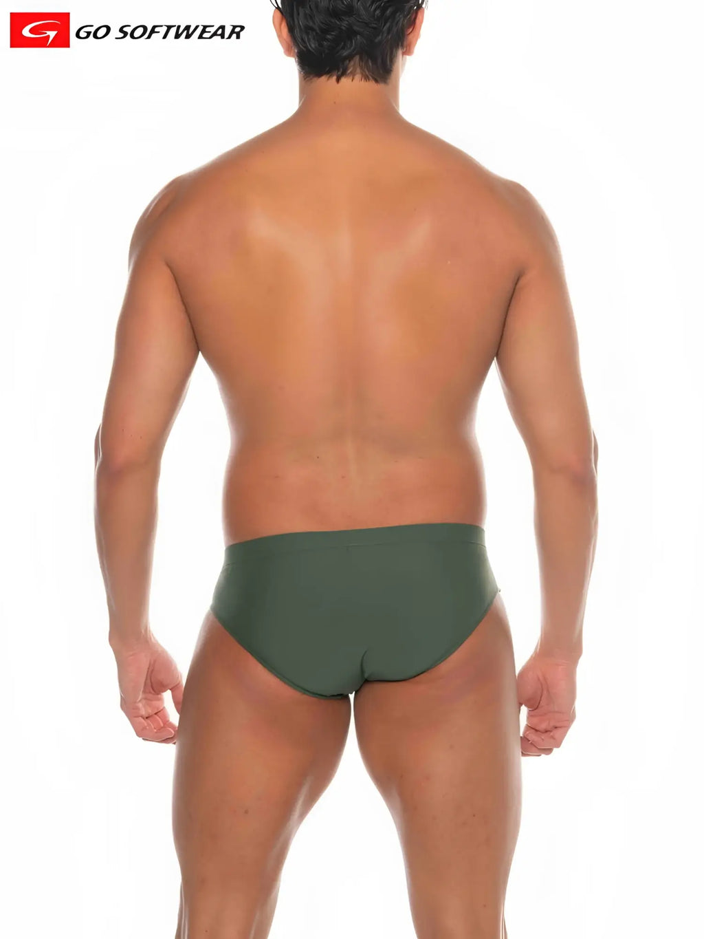 Olive green cotton blend briefs from go softwear majorca bikini swim for comfortable swimwear use
