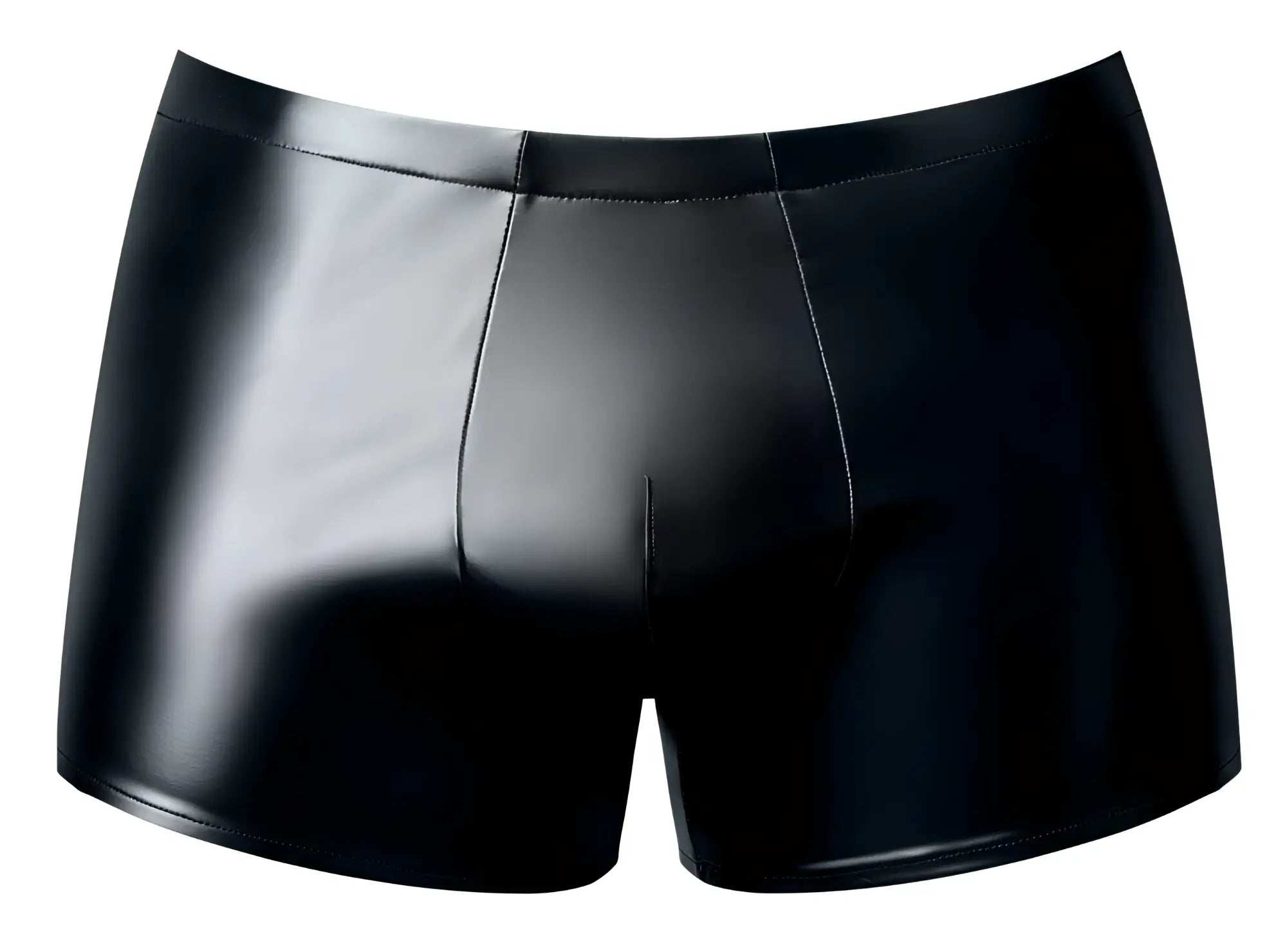 Male Power 153-301 Liquid Onyx 2.0 black patent leather briefs with a glossy finish and tailored fit