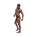 Male Power Black Nite Black Lx jockstrap in black with sleek minimalist design for comfortable support and style