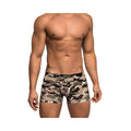 Men’s camouflage briefs in olive brown and black tones male power commando mini short camo large