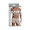 Male power stretch net peek-a-buns white l/xl men’s white mesh underwear with elastic waistband in malepower box