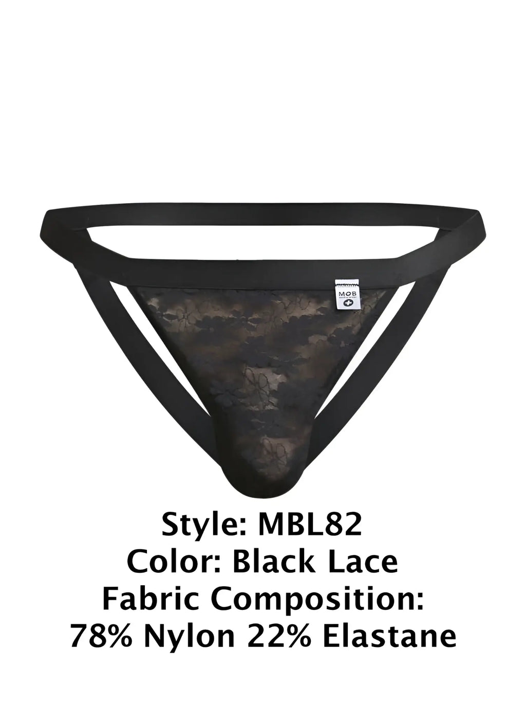 Malebasics mbl82 sexy jockstrap black lace thong with camouflage pattern made of 78 nylon 22 elastane