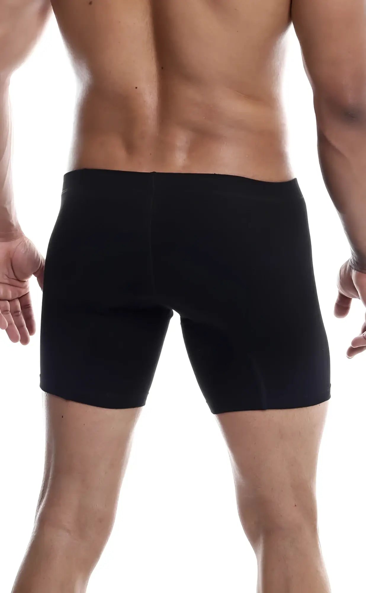 Black athletic briefs with smooth form fitting design from malebasics silver boxer brief 3 pack