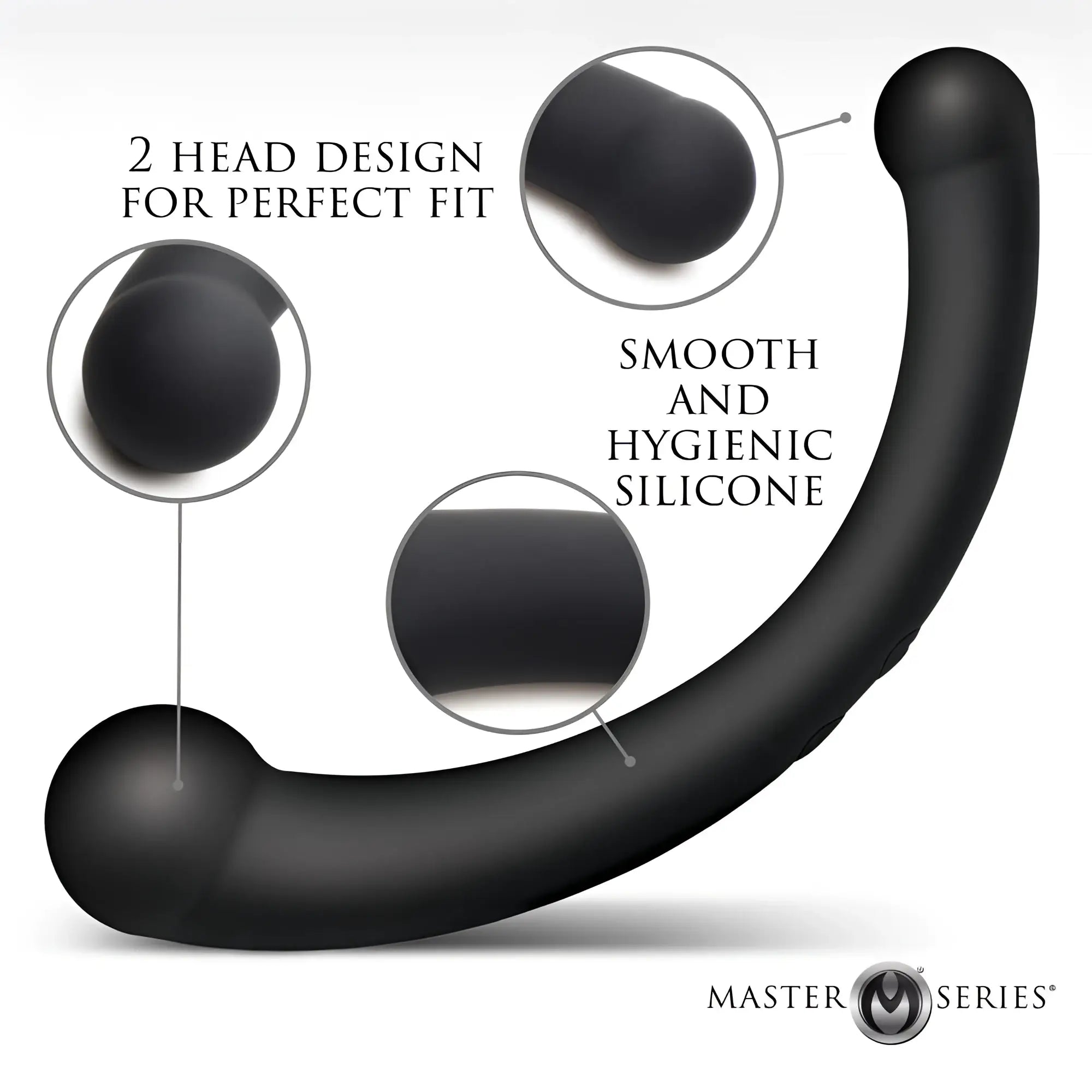 10X Vibra-Crescent vibrierender Silikondildo mit zwei Enden