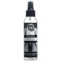 Clear 4oz Master Series Frozen desensitizing throat spray bottle with a black pump top and metallic graphic label.