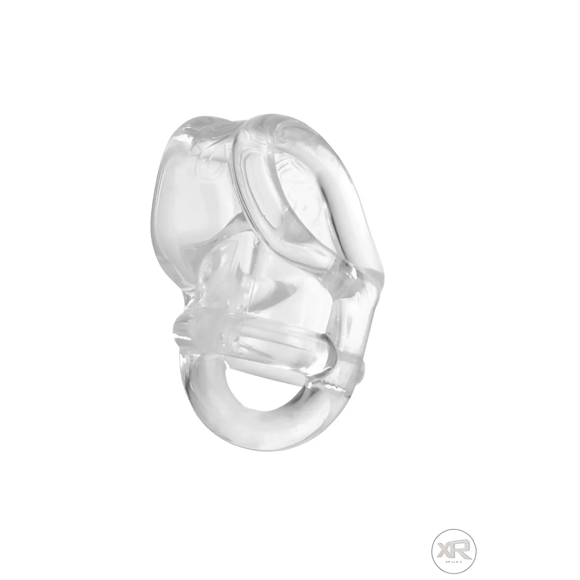 Master Series Annex: A clear, super stretchy, silicone-style dual-ring erection enhancer for support.