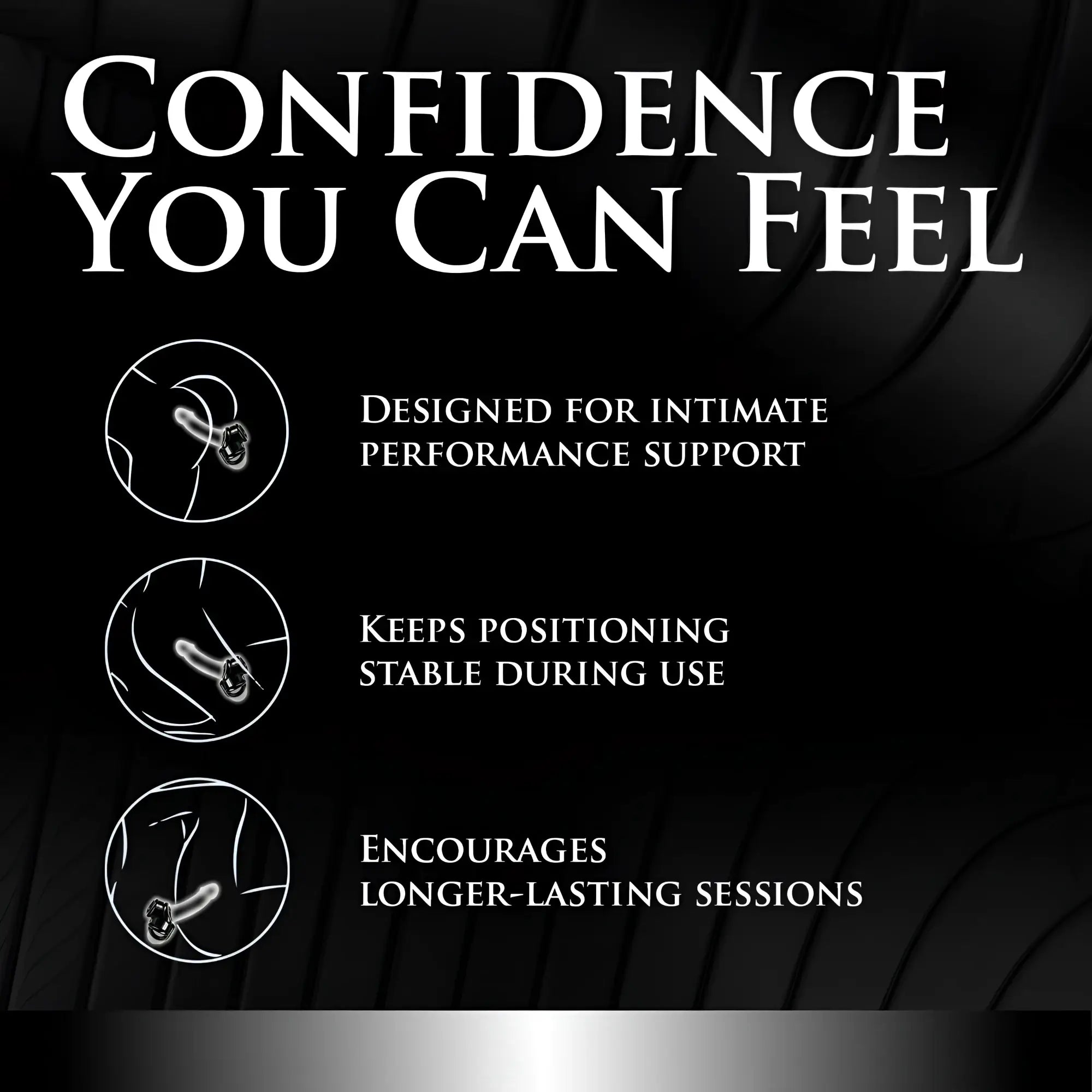 Master Series Annex Erection Enhancer: Black, looped accessory shown in use with text highlighting performance benefits.