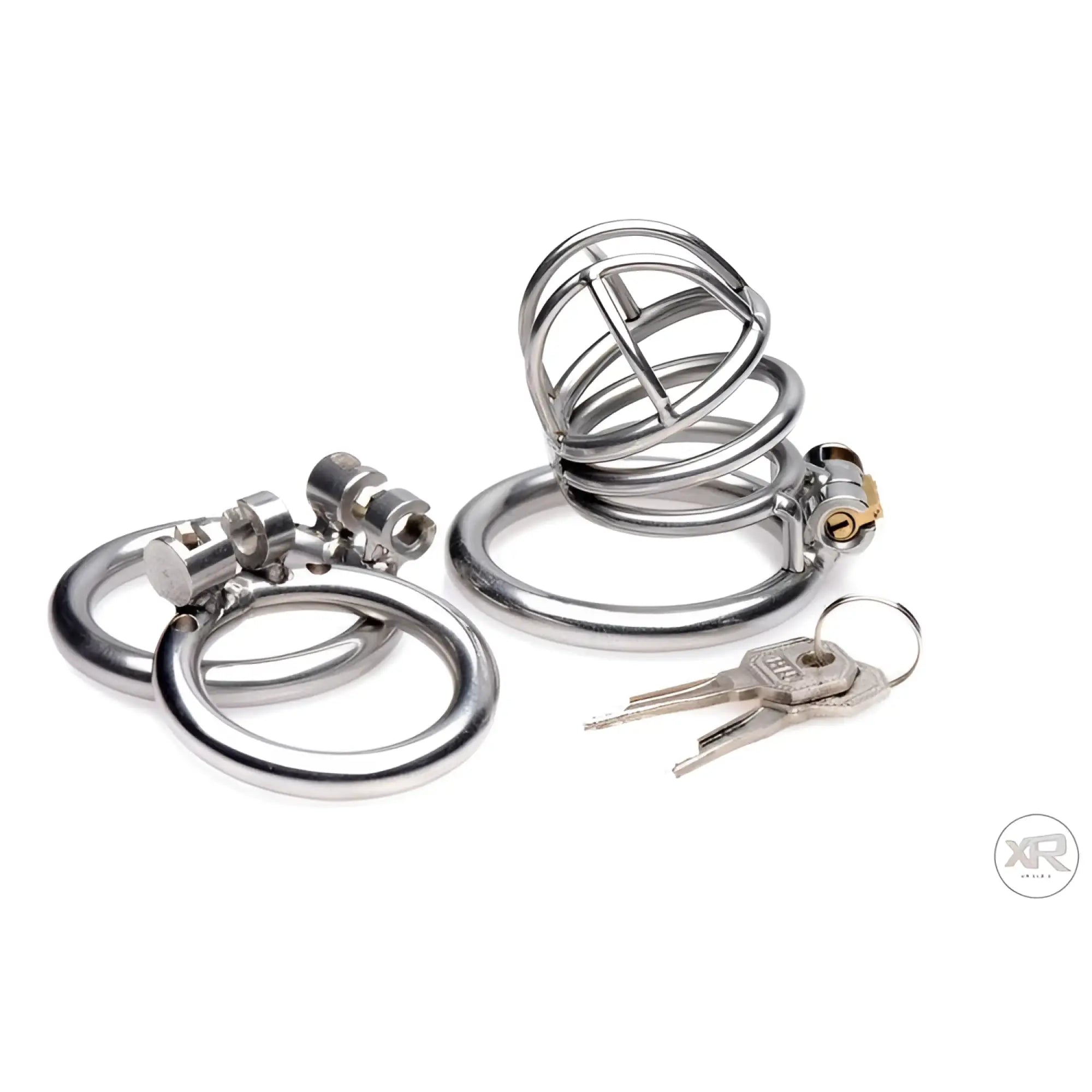 Master Series The Pen Deluxe Stainless Steel Locking Chastity Cage