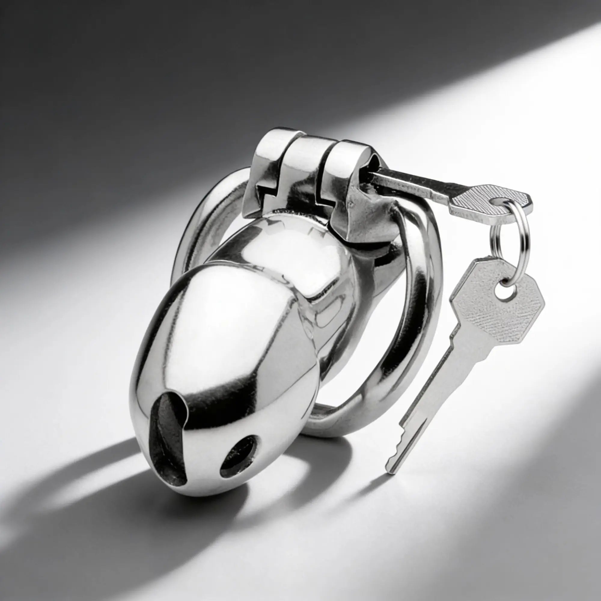Master Series Rikers 24-7 Stainless Steel Locking Chastity Cage
