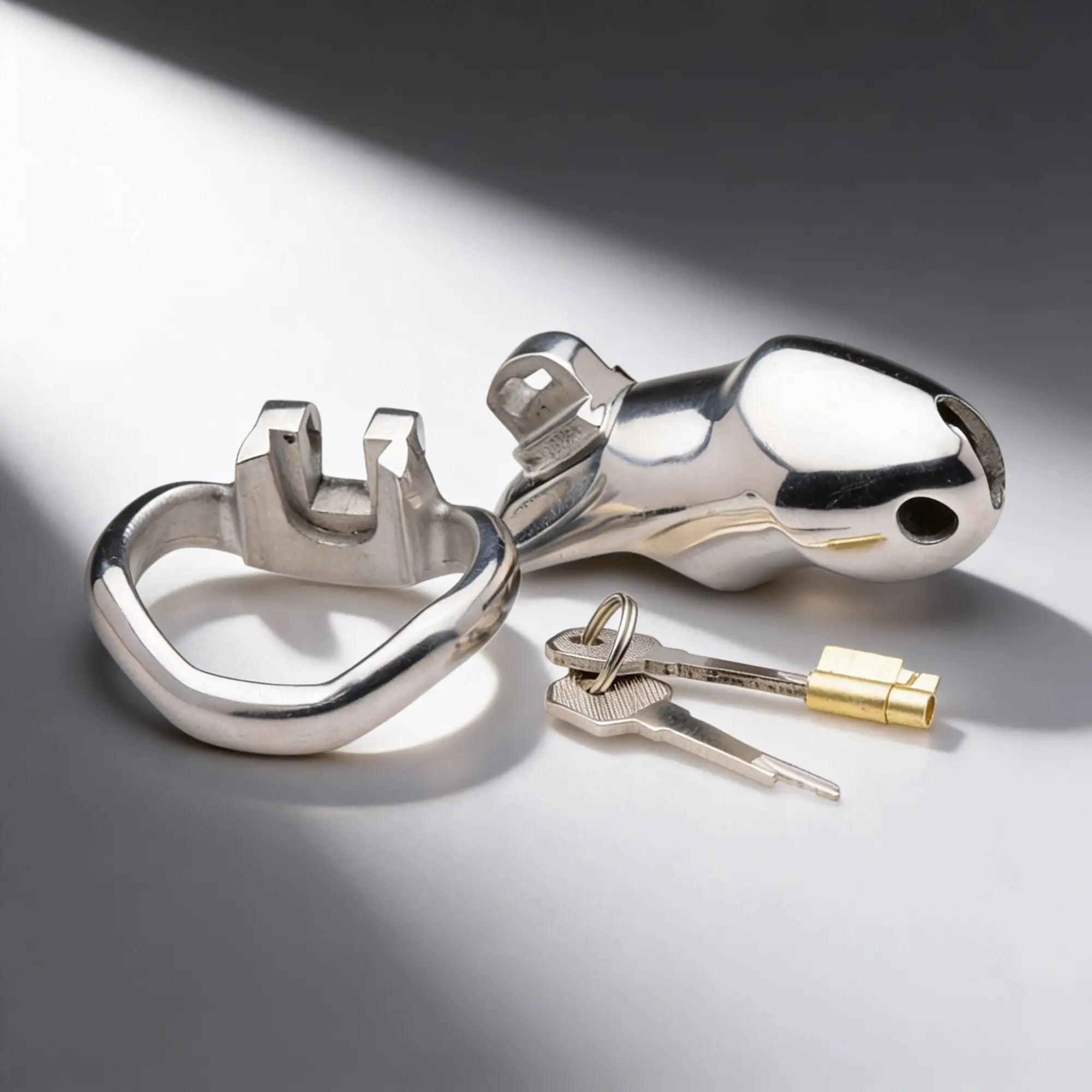 Master Series Rikers 24-7 Stainless Steel Locking Chastity Cage