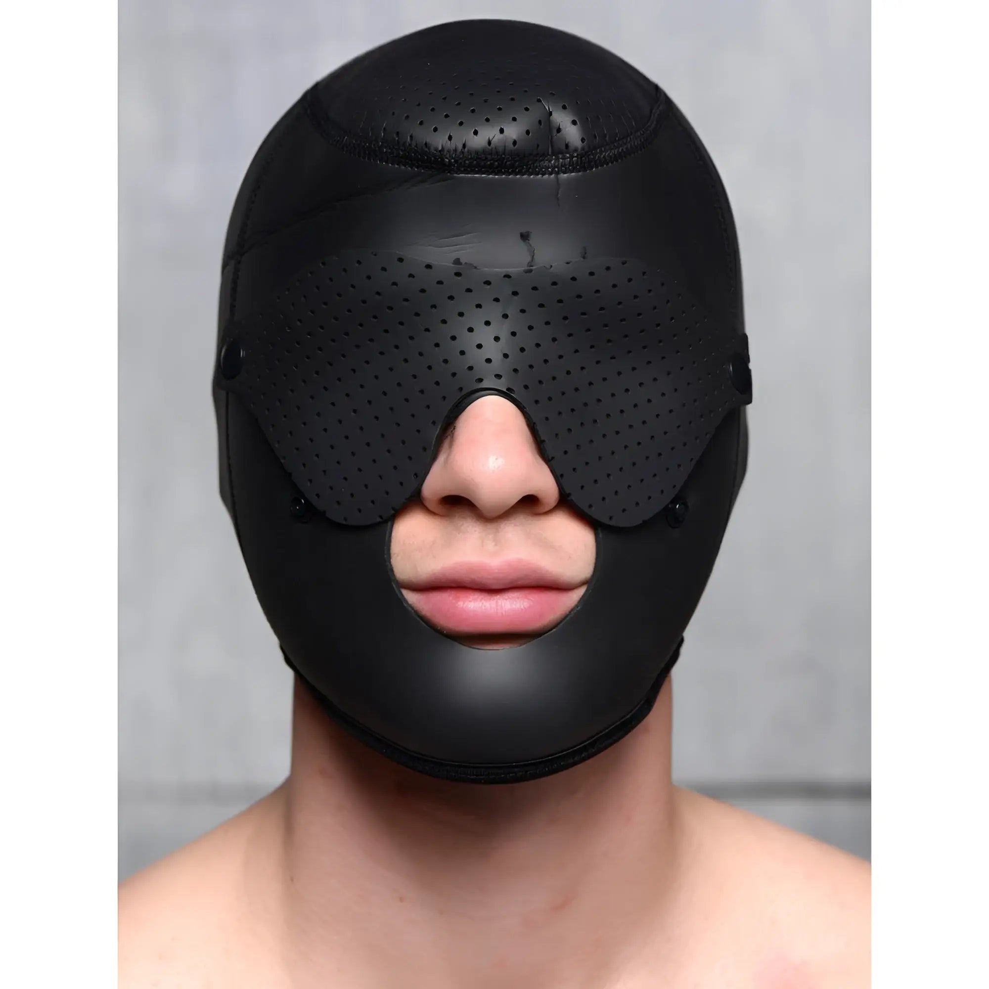 Master Series Scorpion Hood With Removable Blindfold and Face Mask