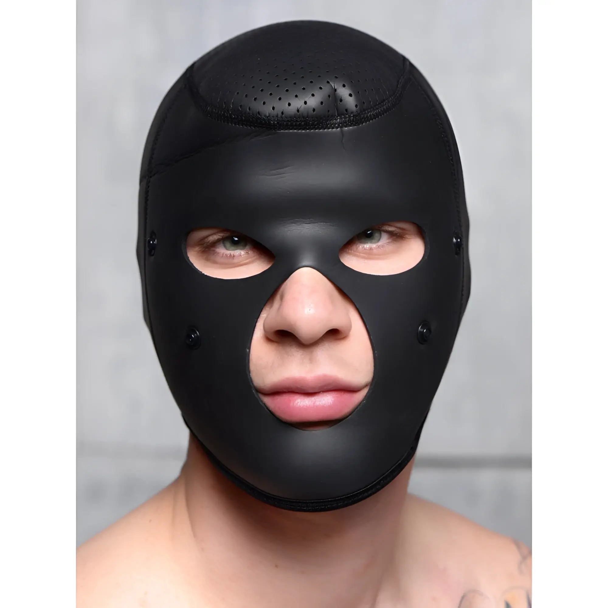 Master Series Scorpion Hood With Removable Blindfold and Face Mask