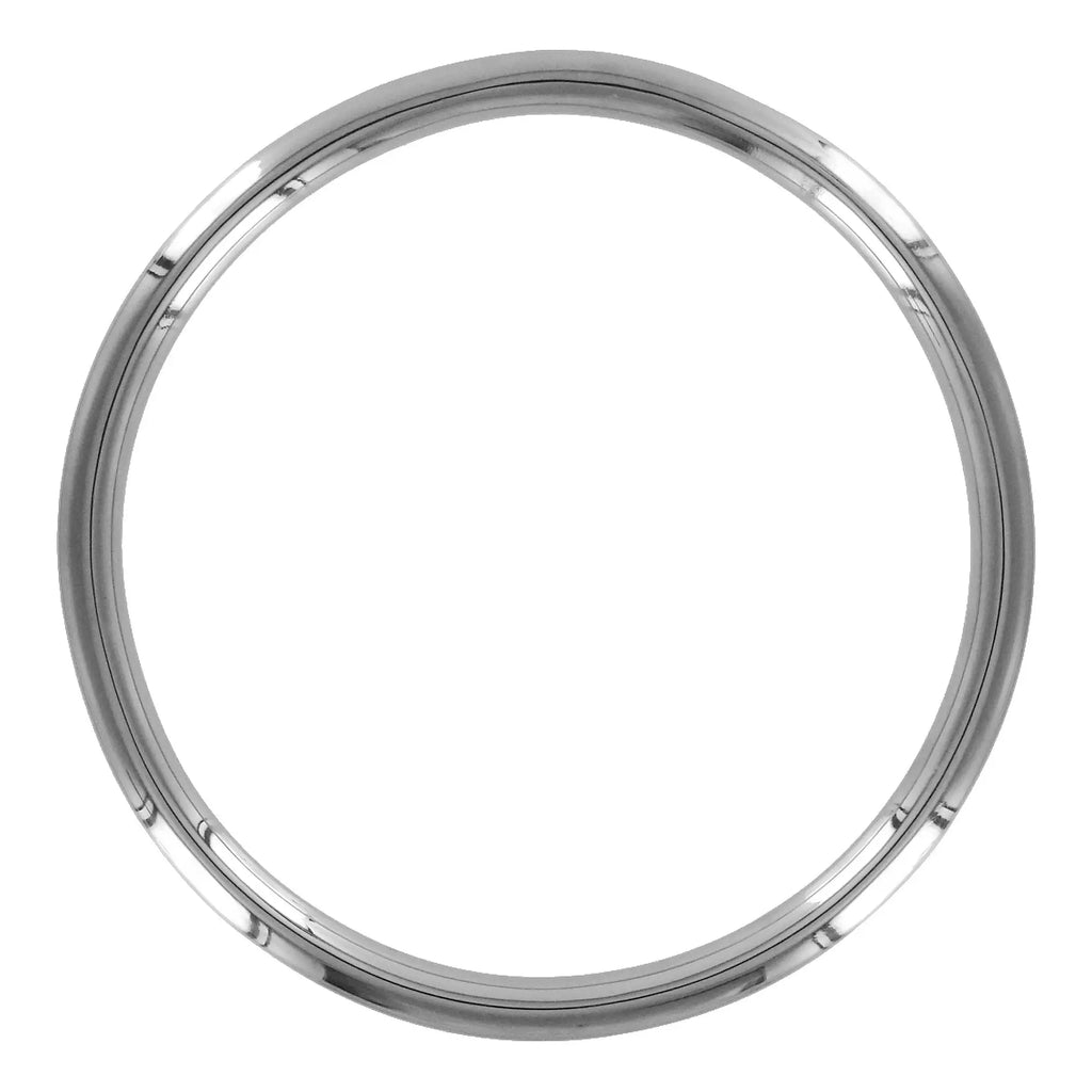 Master Series Suspension Set: A single, smooth, polished silver metal ring isolated on a white background.