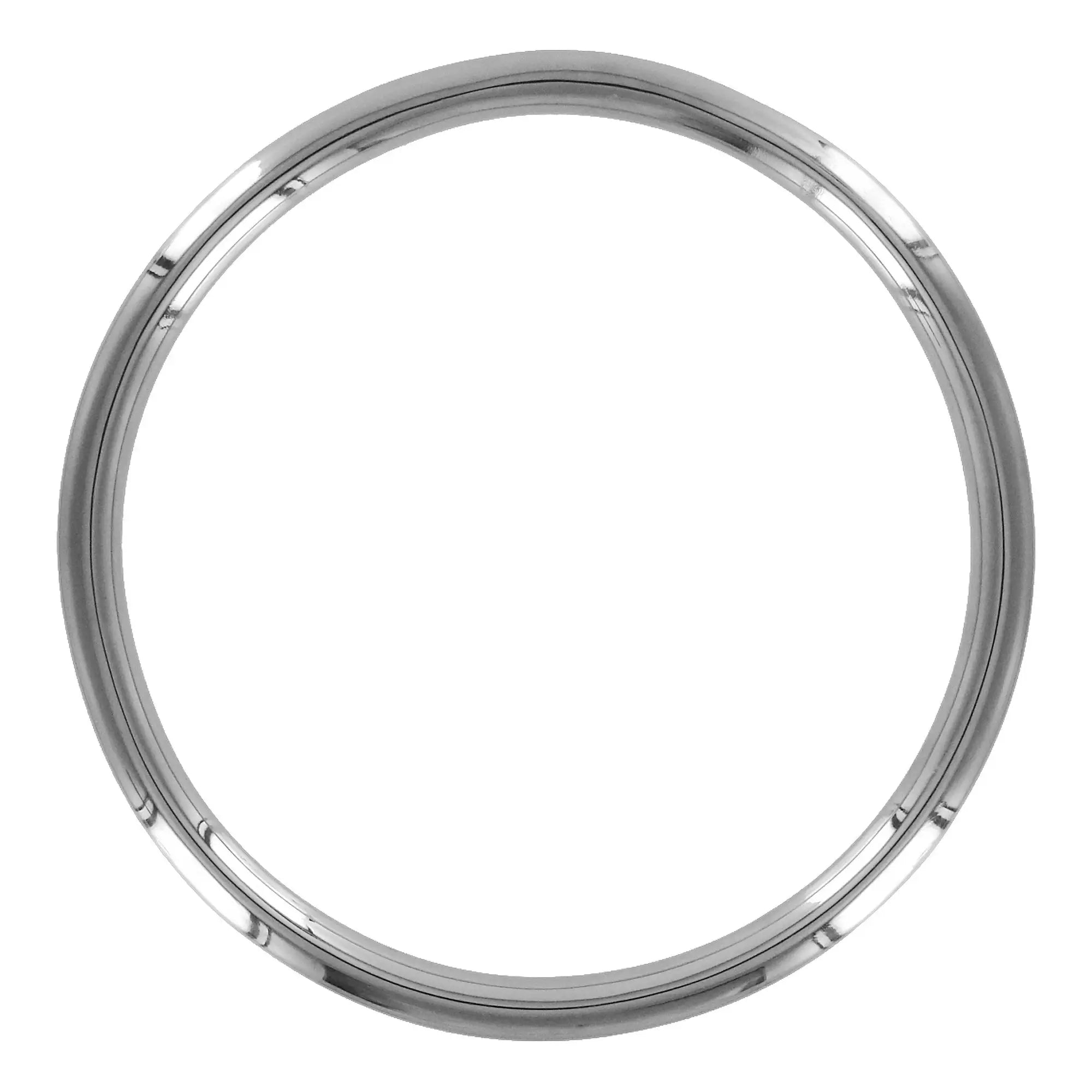 Master Series Suspension Set: A single, smooth, polished silver metal ring isolated on a white background.