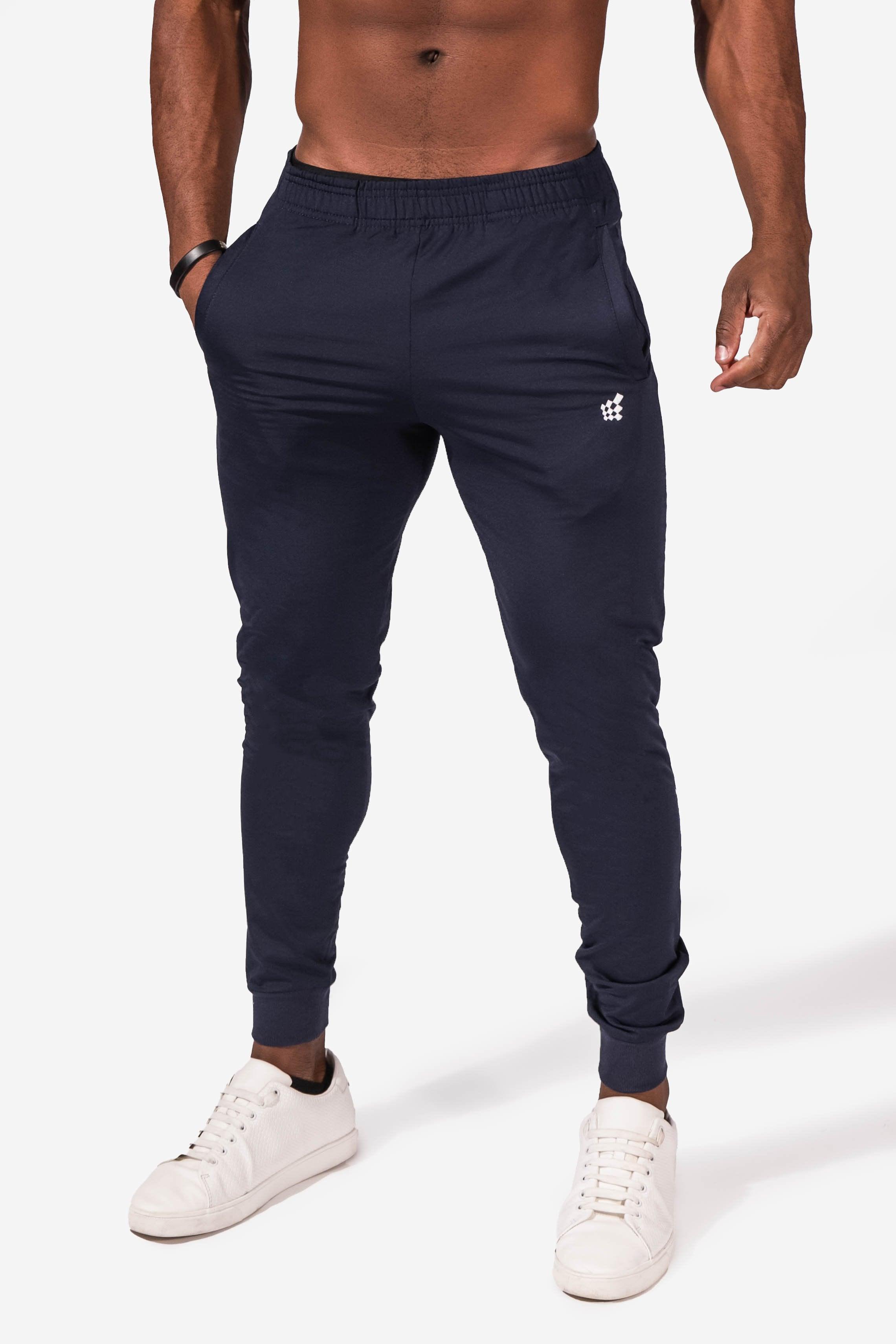 Jed North Matrix Tapered Joggers - Marineblau