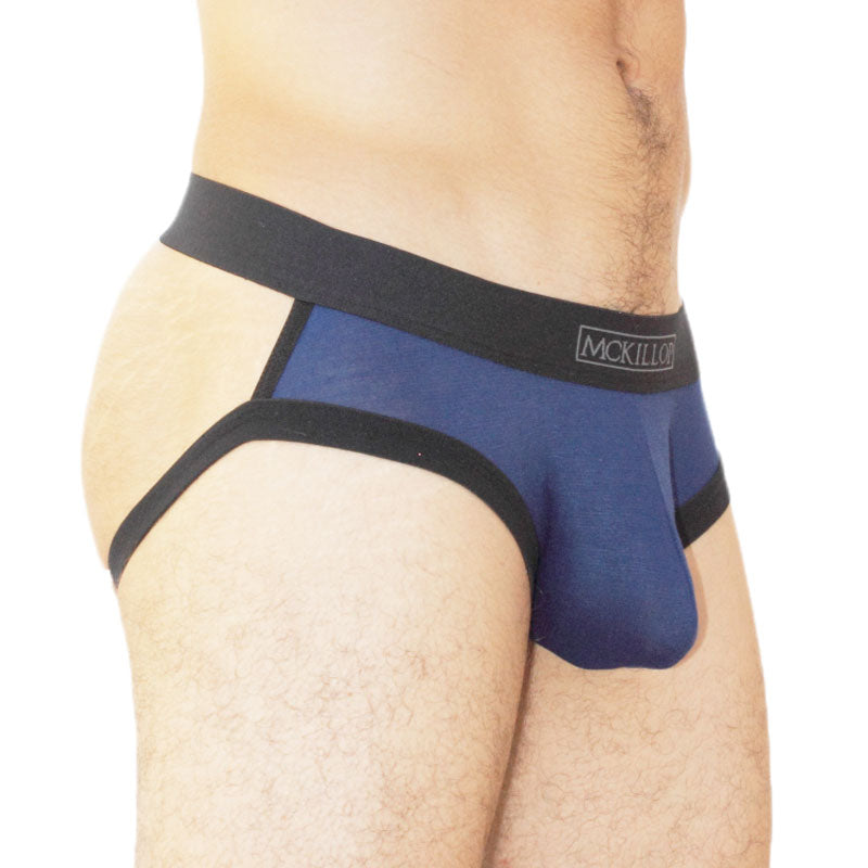 McKillop Jagger Modal Full Jock Strap Underwear Navy Blue JFMO Size M