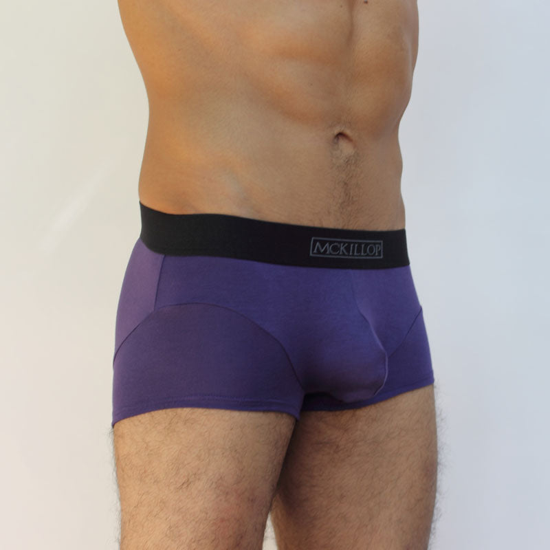 McKillop Jagger Modal Boxer Brief Underwear Eggplant JXMO Size S