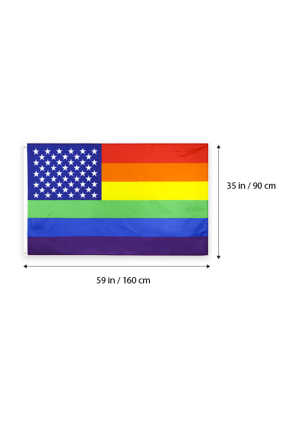 Bandera arcoiris de estados unidos