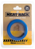Blue silicone meat rack ring 45mm diameter designed for cooking and grilling stability in the meat rack blue series