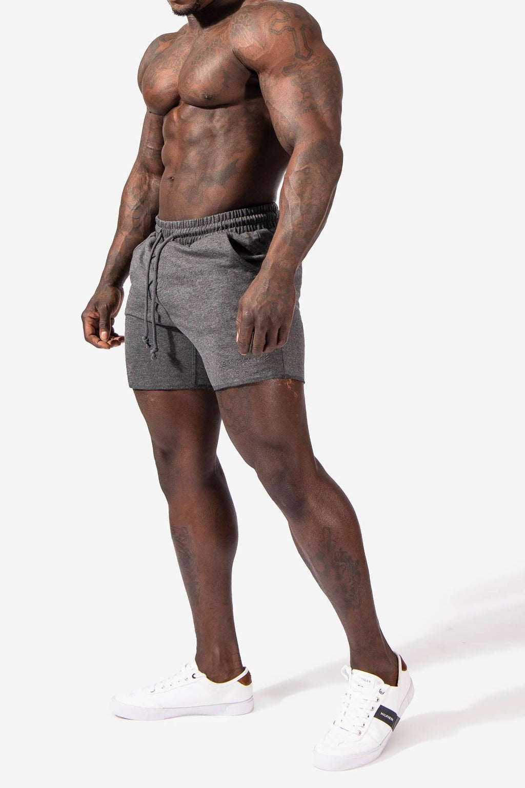 Jed North Men's Motion 5'' Varsity Sweat Shorts - Dark Gray