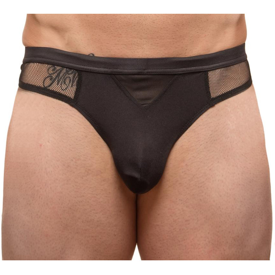 Undergear Men's Mesh Low Rise Thong Lightweight Underwear
