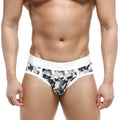 MetroMaleWear 365 hip brief camo 9005-90 in gray and black camouflage with white elastic waistband for daily wear
