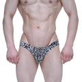 MetroMaleWear Amur bikini 5103-M62 black and white zebra-striped men’s briefs with snug form-fitting design