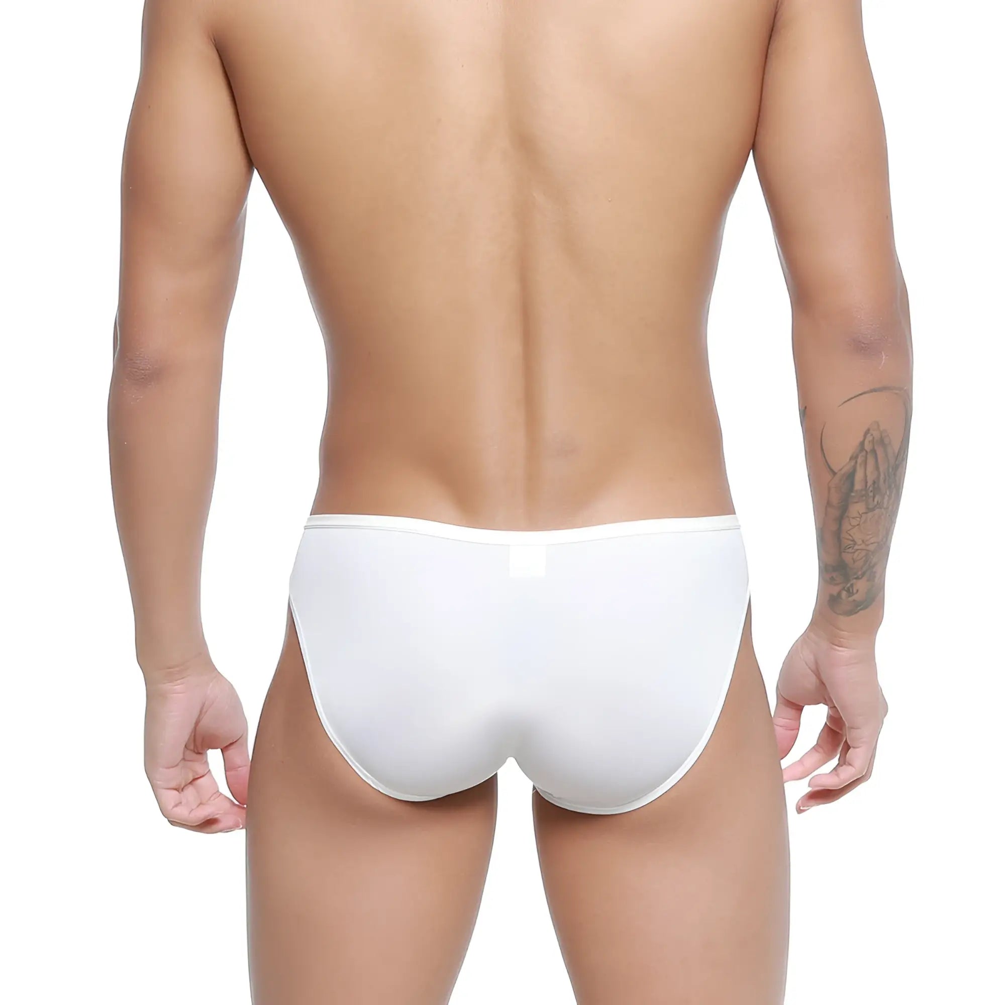 MetroMalewear arc bikini white briefs with smooth form-fitting design for comfortable everyday wear