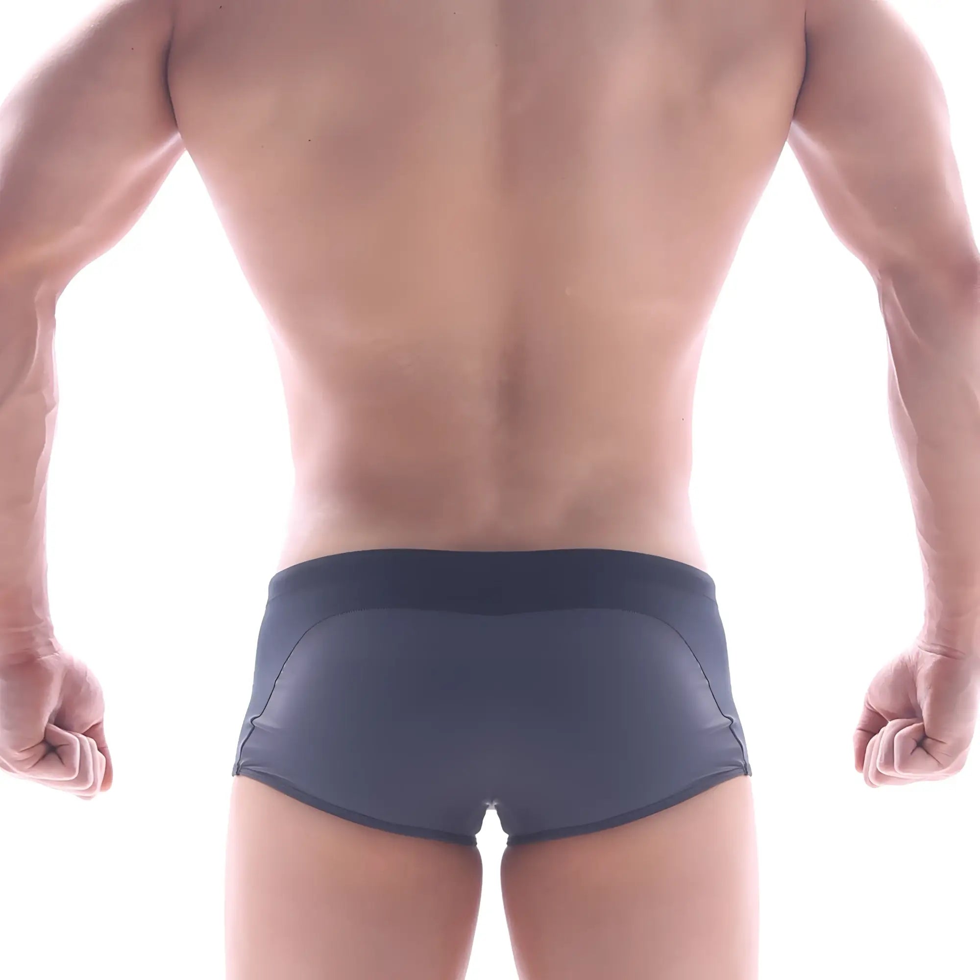 Dark gray metro malewear arc swim boxer heather 4925-11 with sleek form-fitting design and subtle stitching details