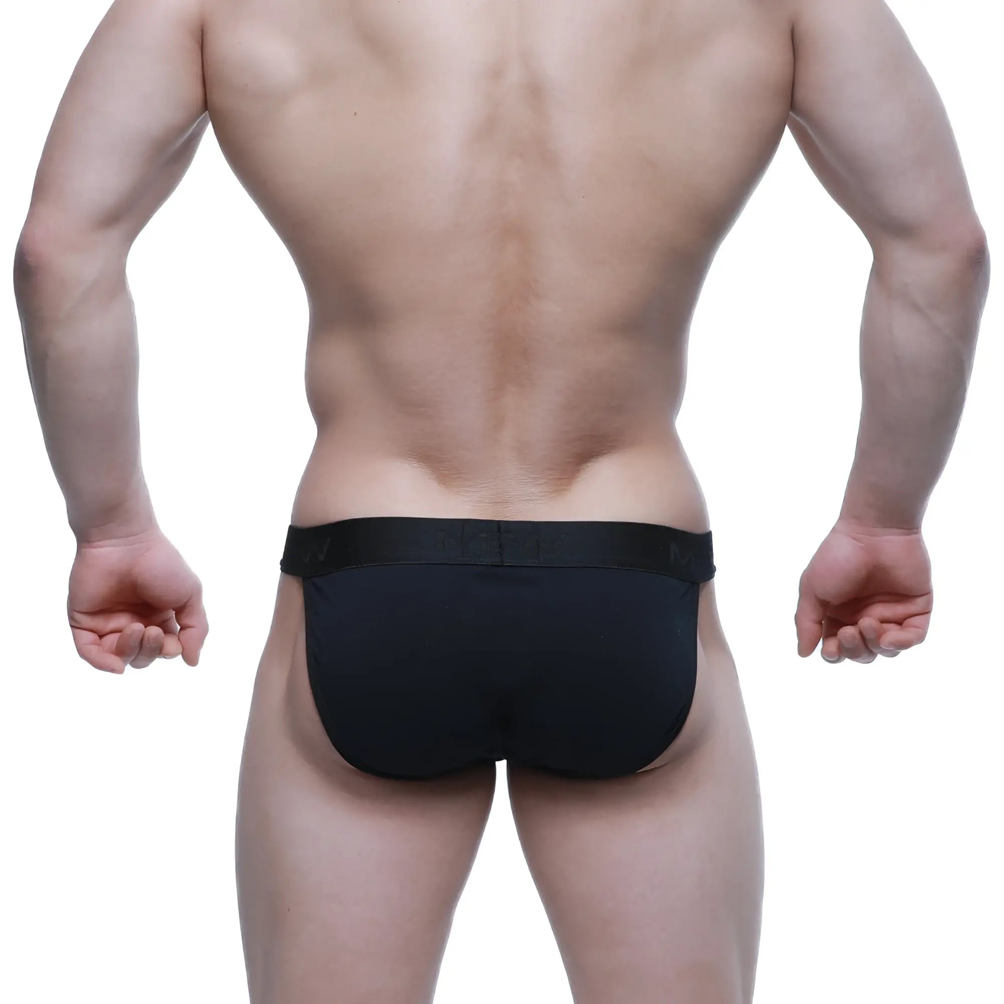 Black briefs metro male wear asian bikini 3004-m21 with smooth form-fitting design and elastic waistband