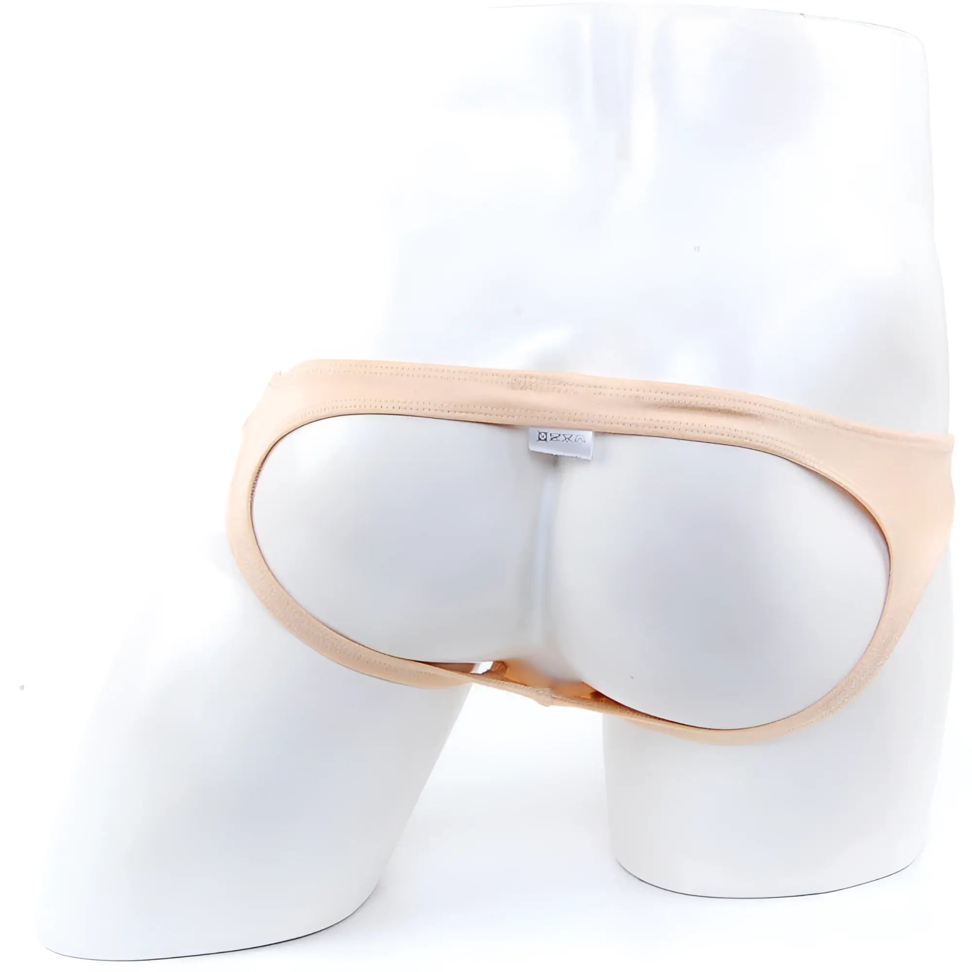Beige metroMalewear Asian jock strap 5001-21 with a minimalist design and soft seamless fabric for comfort