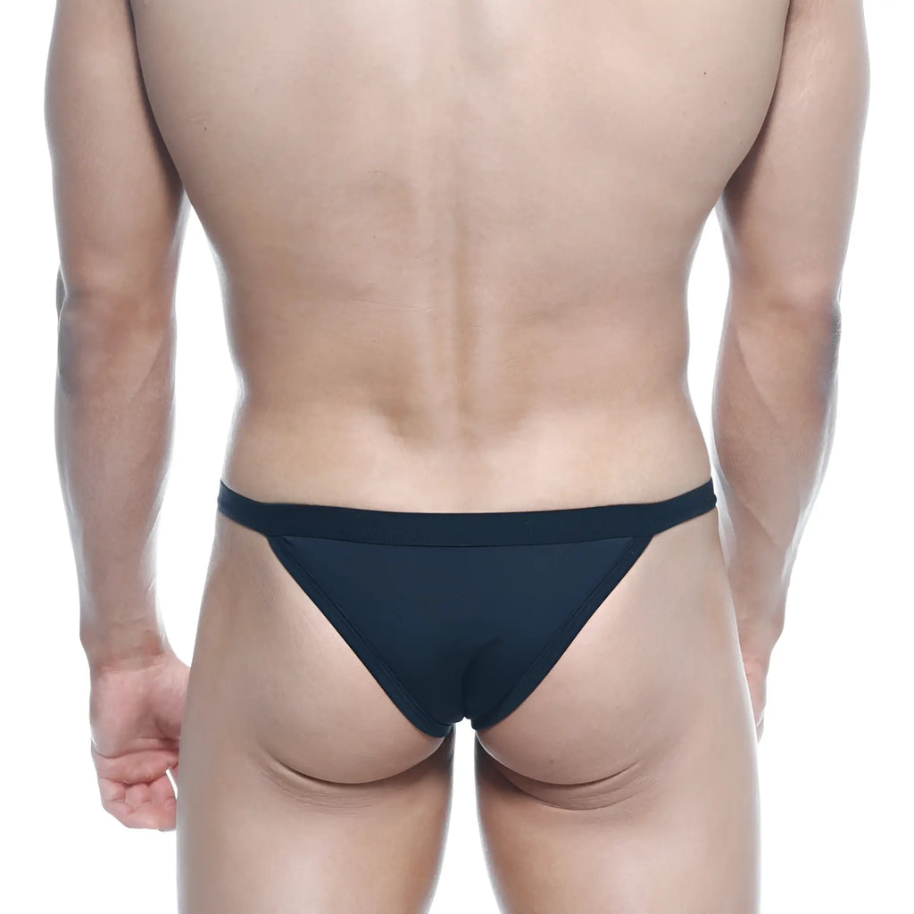Black triangular briefs metroMalewear avant-garde bikini in smooth form-fitting fabric for comfortable wear