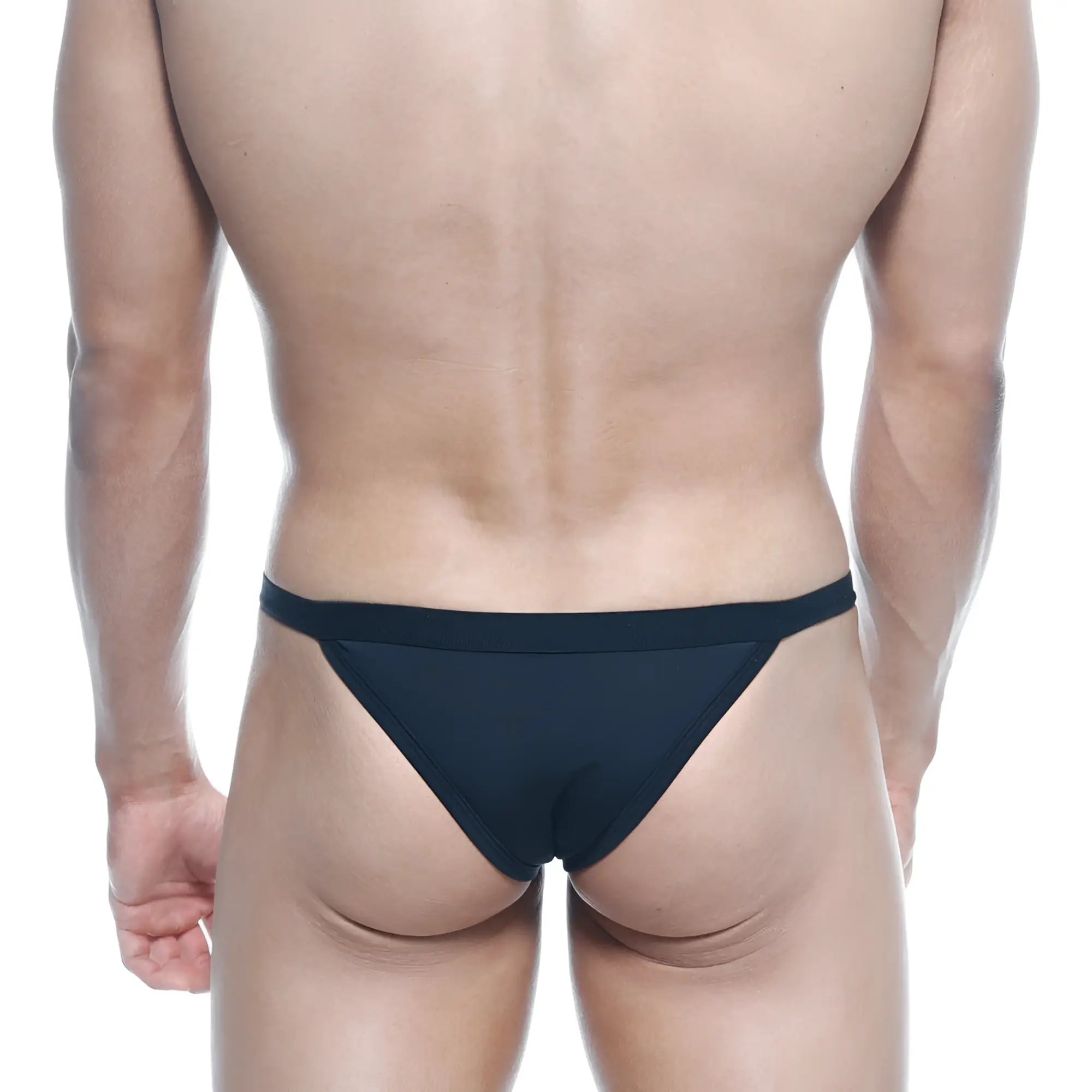Black triangular briefs metroMalewear avant-garde bikini in smooth form-fitting fabric for comfortable wear
