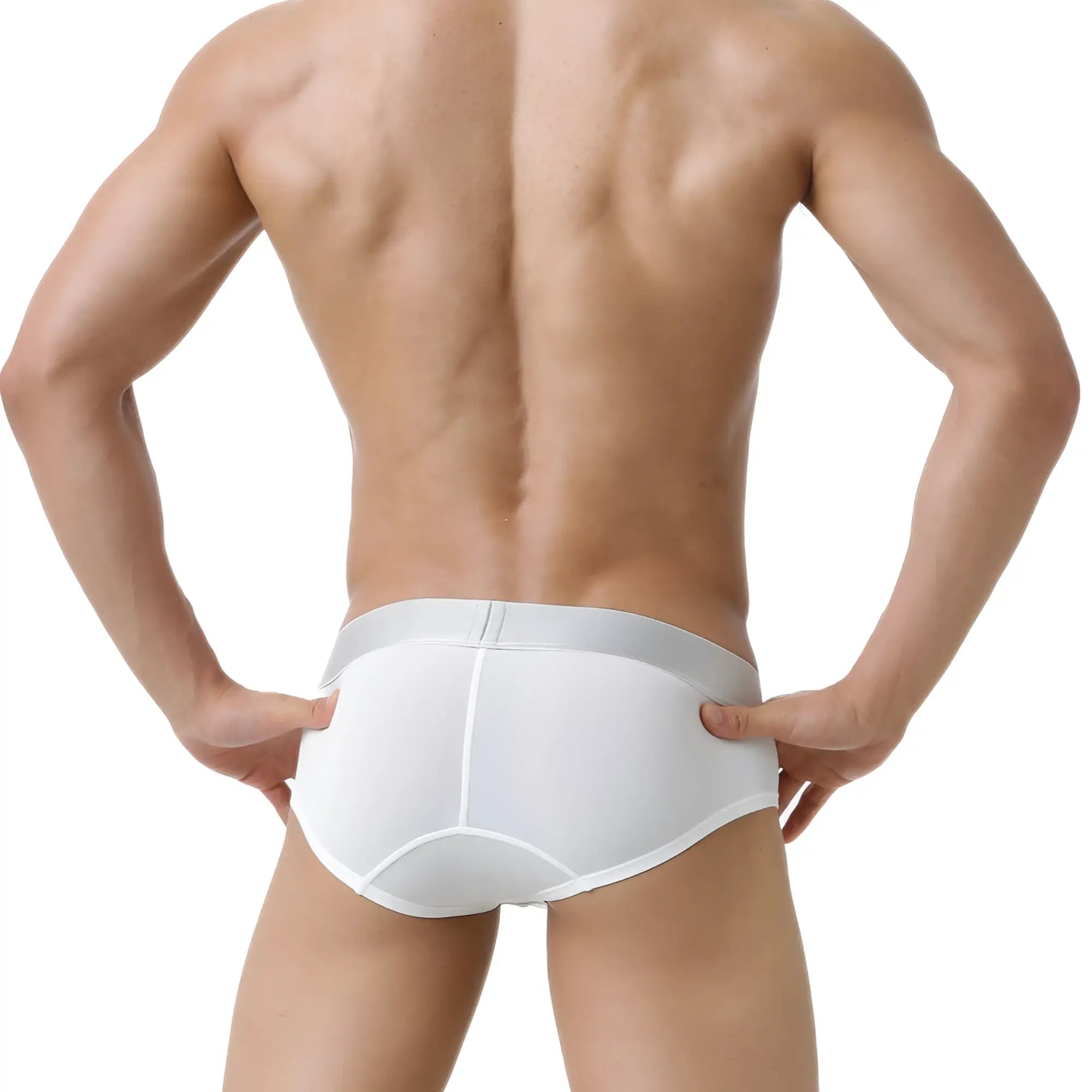 MetroMaleWear Basico Brief white 5006-01 with smooth form-fitting design and subtle seam detailing in white cotton blend