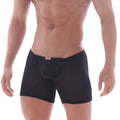 MetroMaleWear Bosillo long boxer black 3514-20 snug fit black men’s boxer briefs with elastic waistband